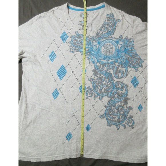 Vintage LL Cool J 1984 Legendary Icon V-Neck Men's Grey T-Shirt Blue & Grey XL - Picture 8 of 9